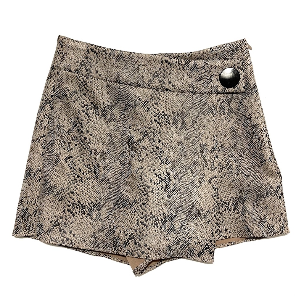 Zara Snake Print Skort